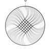 Picture of Metal 32" Circle Swirl Wall Art - Black