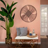Picture of Metal 32" Circle Swirl Wall Art - Black