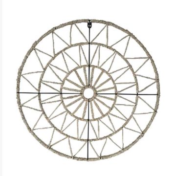 Picture of Geometric 24" Circle Wall Art - Natural