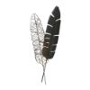 Picture of Metal 36" Feather Wall Art - Black