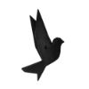 Picture of Resin 8" Origami Bird Wall Art - Black