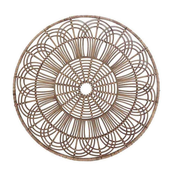 Picture of Wicker 36" Round Wall Accent - Brown