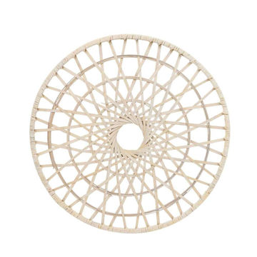 Picture of Wicker 24" Round Wall Art - Natural