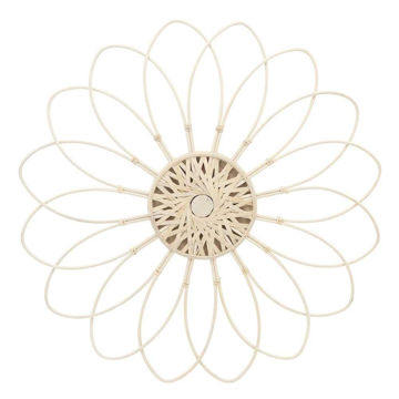 Picture of Wicker 32" Flower Wall Accent - Natural