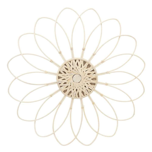 Picture of Wicker 32" Flower Wall Accent - Natural