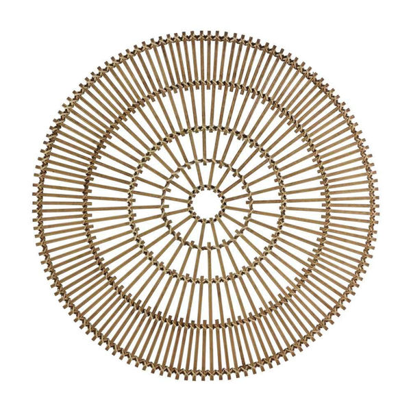 Picture of Wicker 36" Round Wall ACcent - Natural