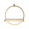 Picture of Metal and Wood Wall Shelves - Set of 3 - Gold\White