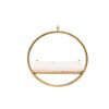 Picture of Metal and Wood Wall Shelves - Set of 3 - Gold\White