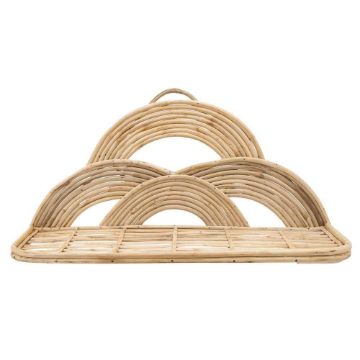 Picture of Rattan 27" Wall Deco Tray - Natural