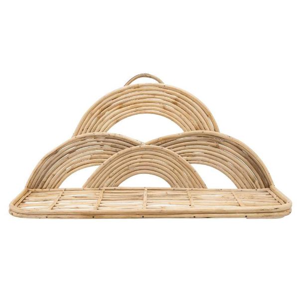 Picture of Rattan 27" Wall Deco Tray - Natural