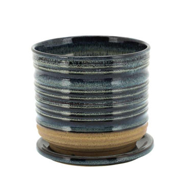 Picture of Ceramic 6" Textured Planter with Saucer