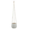 Picture of Ceramic 6" Chevron Hanging Planter - Beige