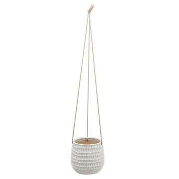 Picture of Dimpled 6" Hanging Planter - White