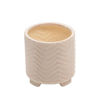 Picture of Ceramic 8" and 10" Chevron Footed Planter - Set of