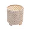 Picture of Ceramic 8" and 10" Textured Footed Planter - Set o
