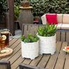 Picture of Ceramic 8" and 10" Abstract Footed Planter - Set o