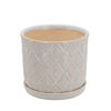 Picture of Diamond Planter with Saucer 6" and 8" - Set of 2 -