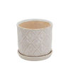 Picture of Diamond Planter with Saucer 6" and 8" - Set of 2 -