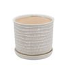 Picture of Textured Planter with Saucer 6" and 8" - Set of 2
