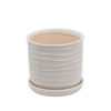 Picture of Textured Planter with Saucer 6" and 8" - Set of 2