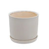 Picture of Square Dot Planter with Saucer 6" and 8" - Set of