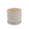 Picture of Square Dot Planter with Saucer 6" and 8" - Set of
