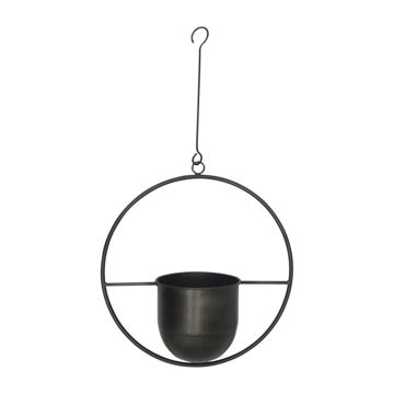 Picture of Metal 26" Hanging Planter - Black