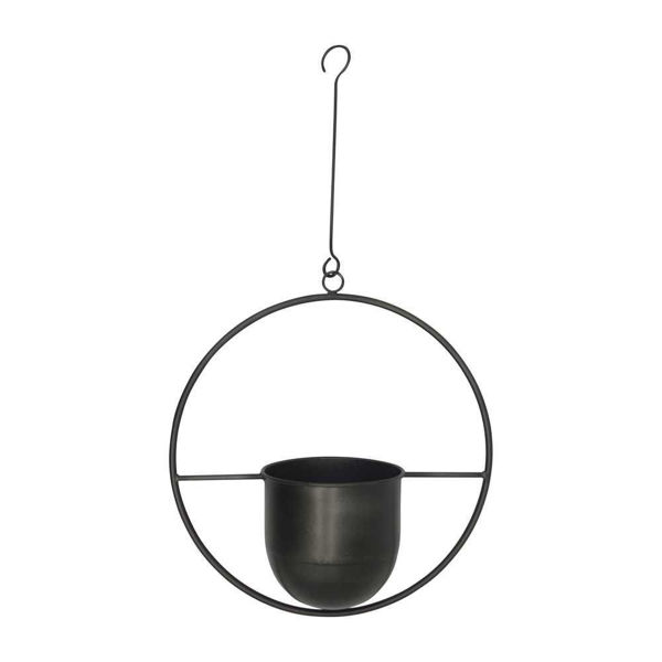 Picture of Metal 26" Hanging Planter - Black