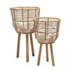 Picture of Wicker Planters 10" and 12" - Set of 2 - Natural