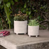 Picture of Tribal Look Footed Planter 6" and 8" - Set of 2 -