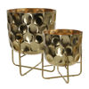 Picture of Metal 12" and 15" Hammered Planter - Set of 2 - Go