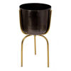 Picture of Metal 25" Planter on Tripod - Gunmetal and Gold
