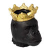 Picture of Resin 9" Gorilla Planter with Crown - Black