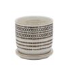 Picture of Azted 5" Planter with Saucer - Beige