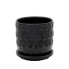 Picture of Bubble 5" Planter with Saucer - Black