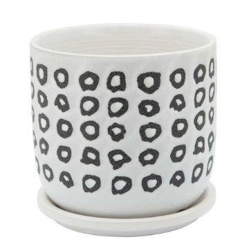 Picture of Aztec 6" Planter with Saucer - Black