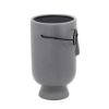 Picture of Face with Glasses 9" Planter - Gray