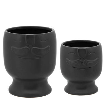 Picture of Face Planter 6" and 7" - Set of 2 - Black