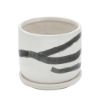 Picture of Painted Planters with Saucer 5" and 6" - Set of 2