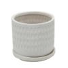 Picture of Hammered Planters with Saucer 5" and 6" - Set of 2