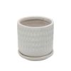 Picture of Hammered Planters with Saucer 5" and 6" - Set of 2