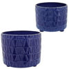 Picture of Footed Etched Planter 10" and 12" - Set of 2 - Roy