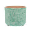 Picture of Checkered Footed Planter 10" and 12" - Set of 2 -