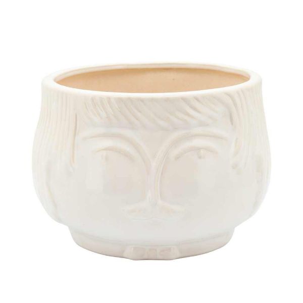 Picture of Grandpa 7" Planter - White