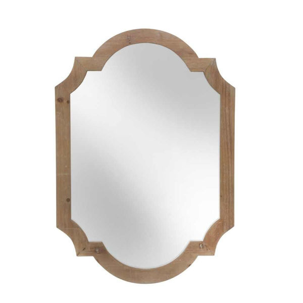Picture of Wall Mirror 44.5" Wood Frame - Brown