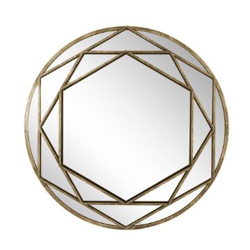 Picture of Wall Mirror 32" Metal Frame - Gold