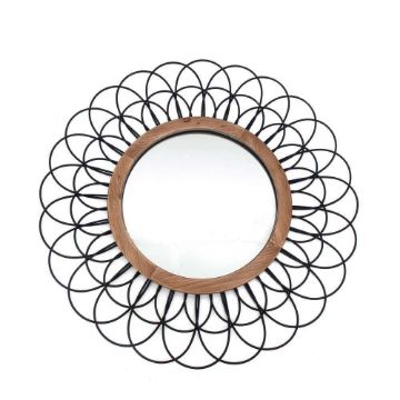 Picture of Loop Wall Mirror 40" Metal Frame - Black