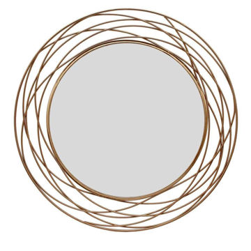 Picture of Swirl 36" Metal Mirror - Gold