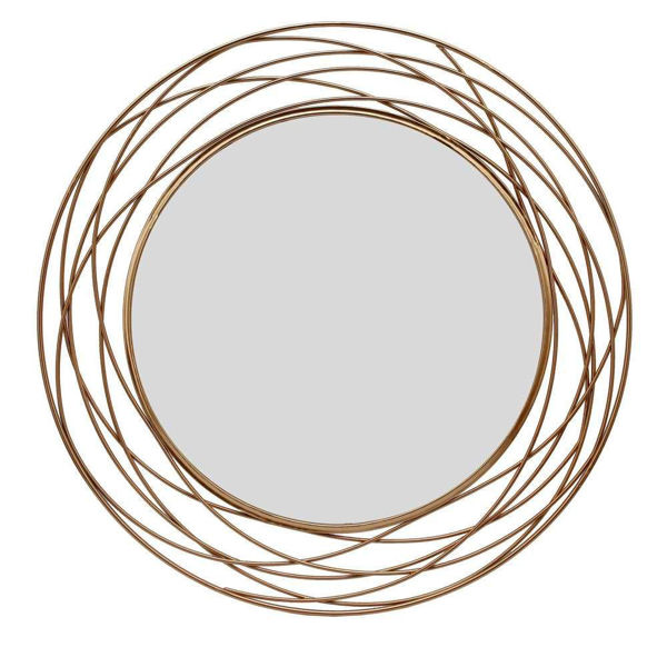 Picture of Swirl 36" Metal Mirror - Gold