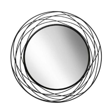 Picture of Swirl 36" Metal Mirror - Black